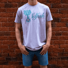 Load image into Gallery viewer, Selfish Apparel Solo Shirt Grey Green Logo